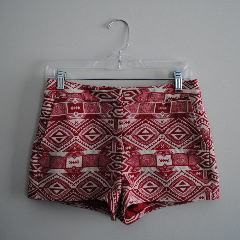 Aztec Print Winter Shorts